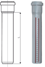 Труба для внутренней канализации HTEM Ostendorf 50x3000 мм