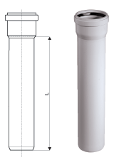 Труба для внутренней бесшумной канализации SKEM Ostendorf 50x150 мм