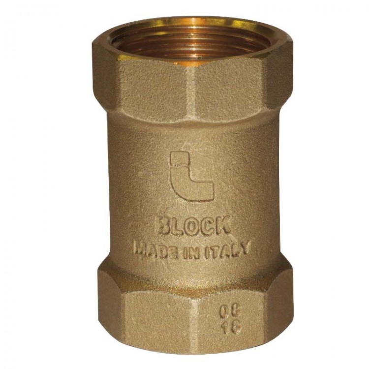 Клапан обратный Itap "BLOCK" 1/2" пружинный с пластиковым седлом