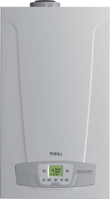 Настенный конденсационный газовый котел Baxi Duo-tec Compact 1.24 с закрытой камерой сгорания, одноконтурный