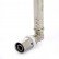 Прессовый угольник Uni-Fitt 16 мм с медной хромированной трубкой 15 мм монтажная длина 300 мм для металлопластиковой трубы