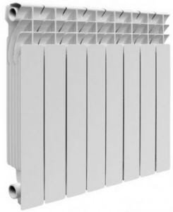 Секционный биметаллический радиатор с нижним подключением Radena 500 6 - 552x480