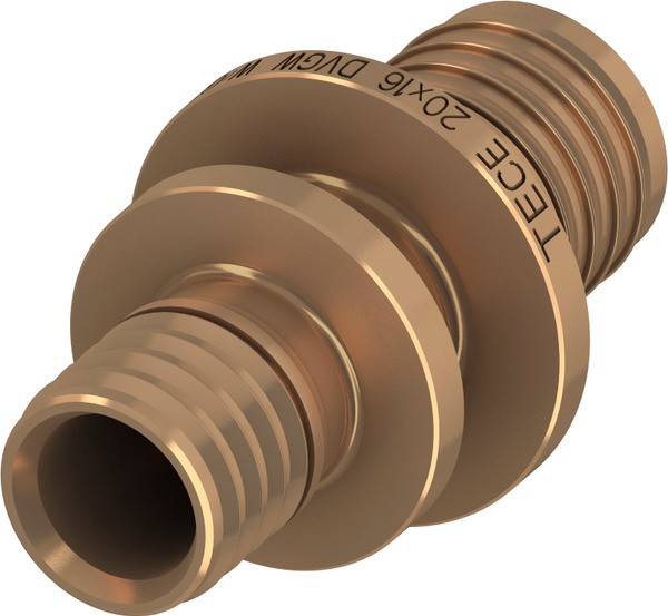 Муфта соединительная TECEflex бронзовая 50-40 редукционная для труб из сшитого полиэтилена