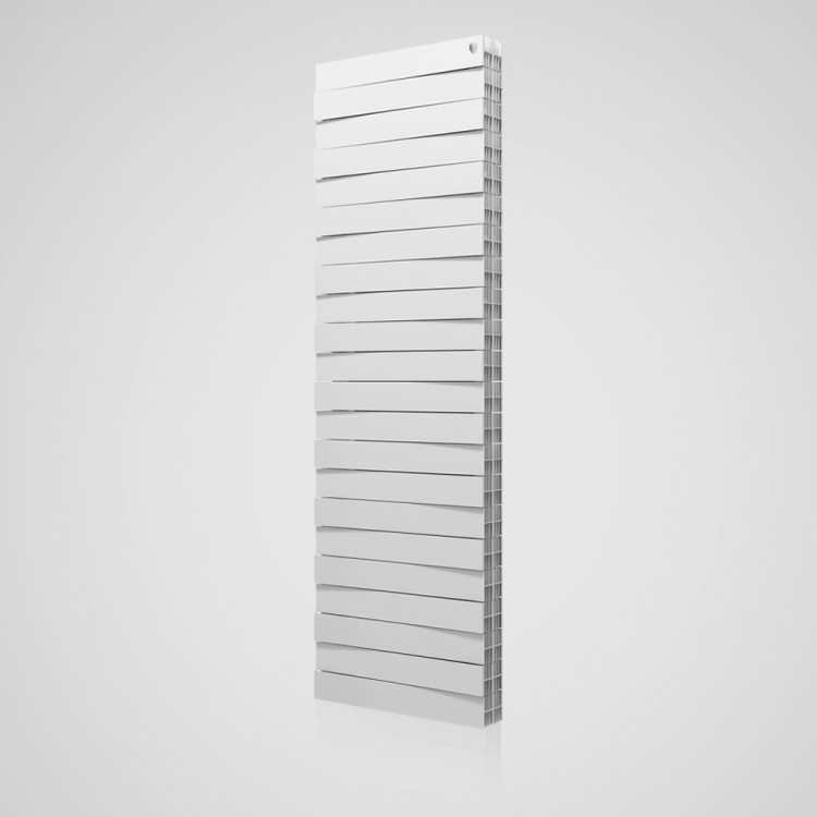 Биметаллический вертикальный радиатор Piano Forte Tower, Bianco Traffico 18 секций