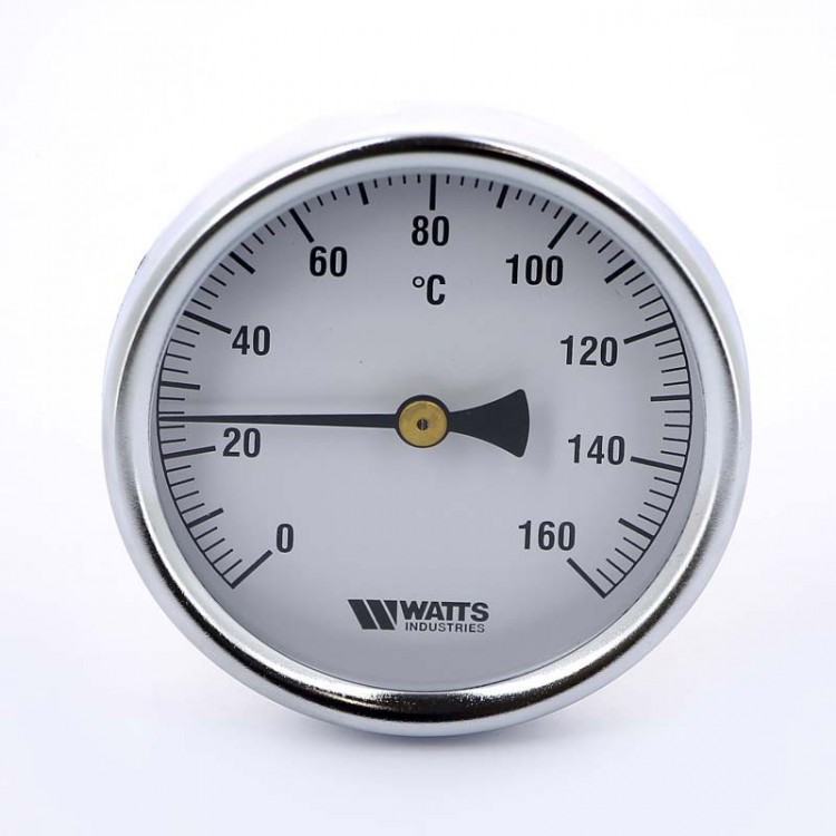 Термометр Watts с погружной гильзой, F+R801 Dn 80 мм, гильза 50 мм 1/2" 160°C