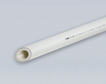 Полипропиленовая труба Tebo цвет серый 20x3,4 мм SDR 6 армированная алюминием для отопления и водоснабжения штанга 4 метра