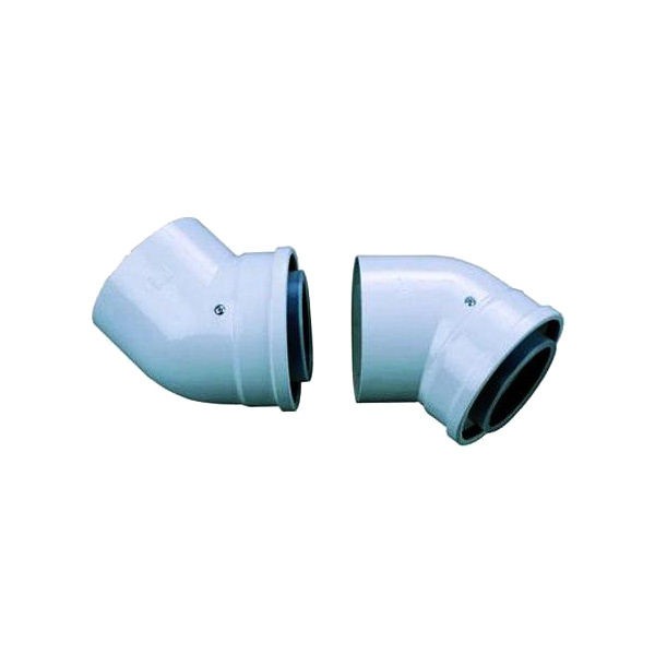 Угловое колено 45° Bosch для дымохода диаметром 60/100 мм (комплект 2 штуки)
