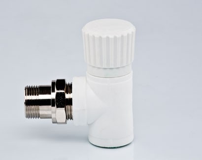 Вентиль Tebo цвет серый с наружной резьбой 20x1/2" разъемный угловой для радиатора для полипропиленовых труб