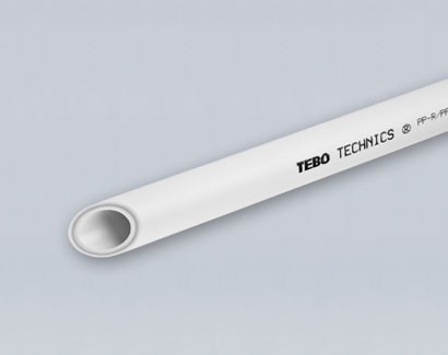 Полипропиленовая труба Tebo цвет серый 40x6,7 мм SDR 6 армированная алюминиевым слоем в центре для отопления и водоснабжения штанга 4 метра