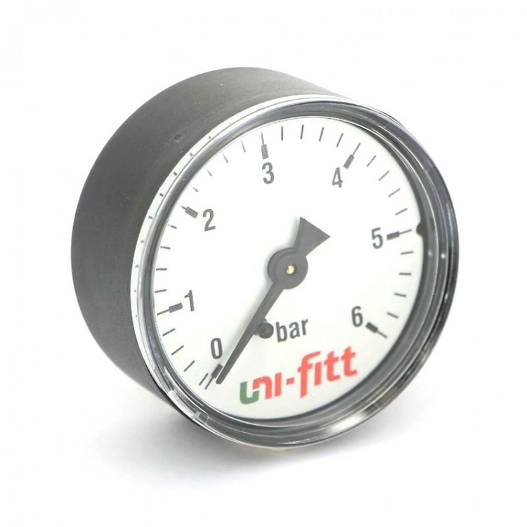Манометр Uni-Fitt аксиальный, 6 бар, диаметр 50 мм, 1/4"Н