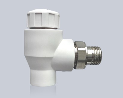 Вентиль термостатический Tebo с наружной резьбой 20x1/2" разъемный угловой для радиатора для полипропиленовых труб