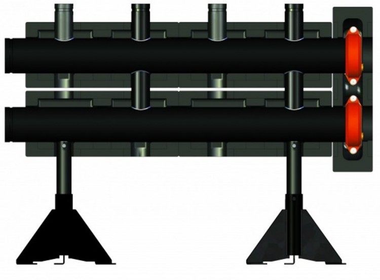 Распределительный коллектор Meibes на 2 контура Victaulic V 150 (700 кВт)