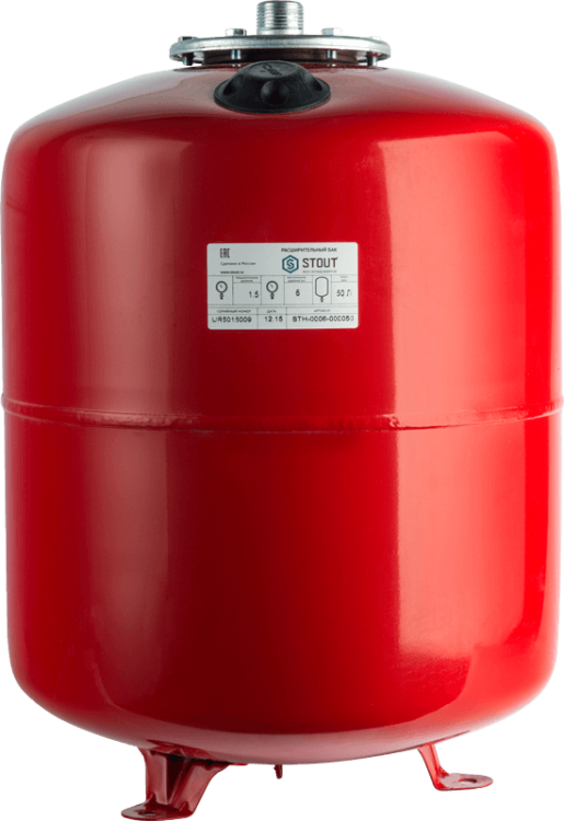 Расширительный бак Stout для систем отопления 50 литров (6 бар)